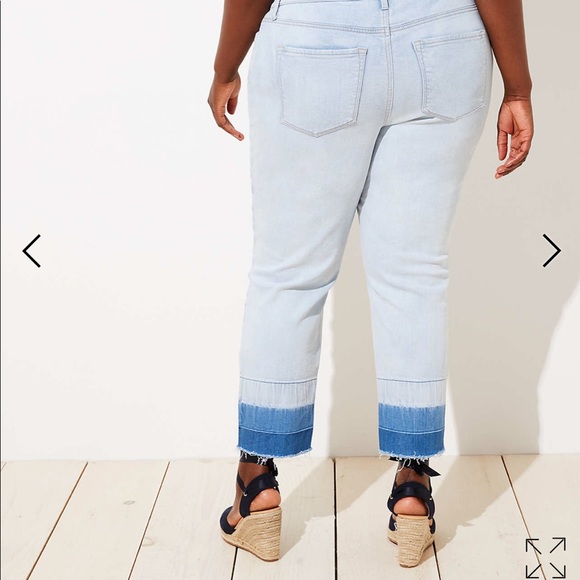 Loft Plus skinny crop jeans raw edge - Picture 3 of 7